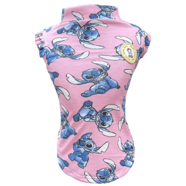 Regata Stitch Rosa Fem