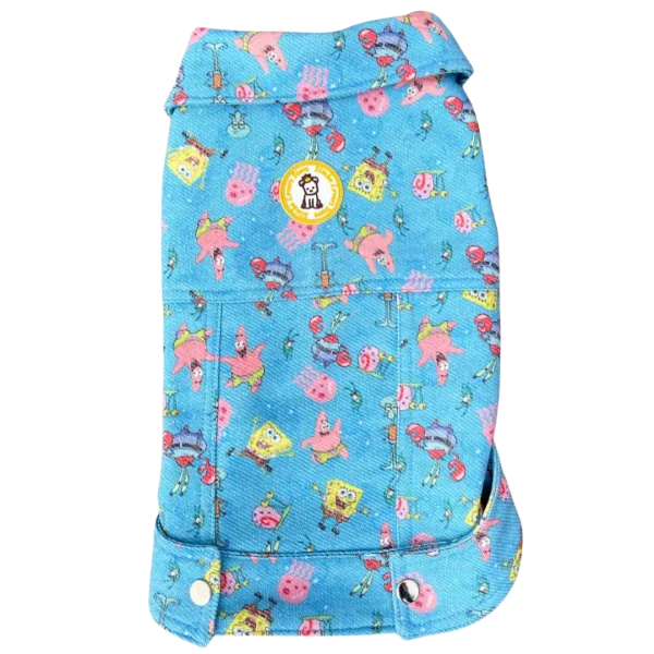 Jaqueta Moletom Bob Esponja Azul Masc