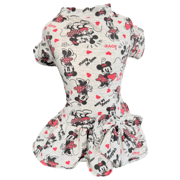 Vestido Minnie Cinza