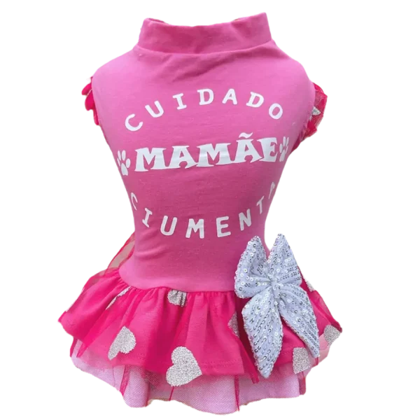 Vestido Mamãe Ciumenta Rosa