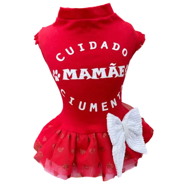 Vestido Mamãe Ciumenta Vermelho