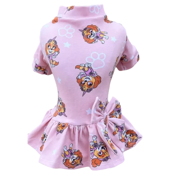 Vestido Patrulha Canina Rosa