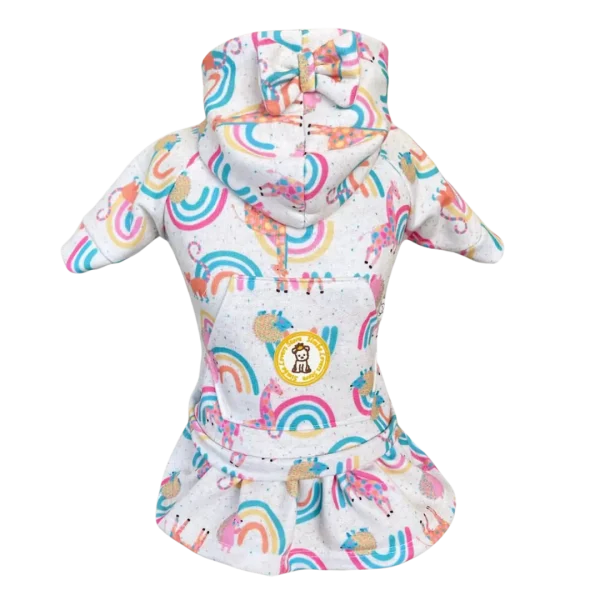 Conjunto Esporte Moletom Arco Íris Bichinhos