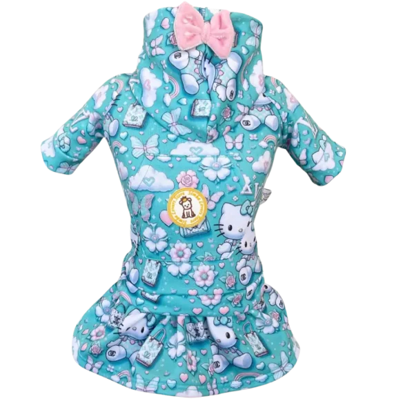 Conjunto Esporte Hello Kitty Verde Água Fem