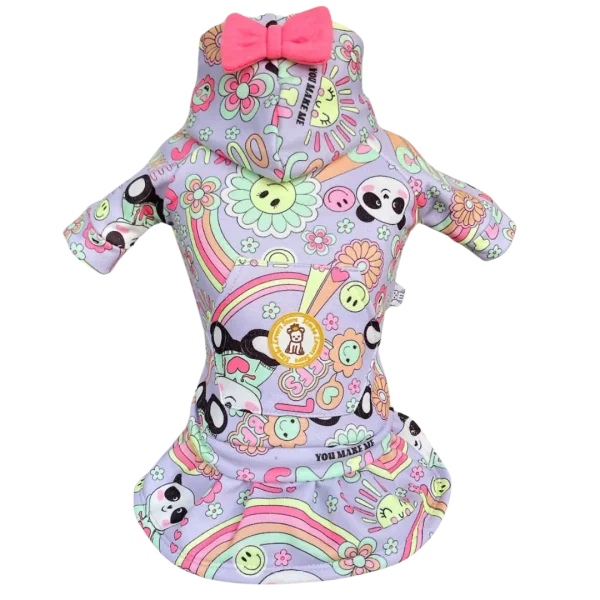 Conjunto Esporte Moletom Panda Neon Fem