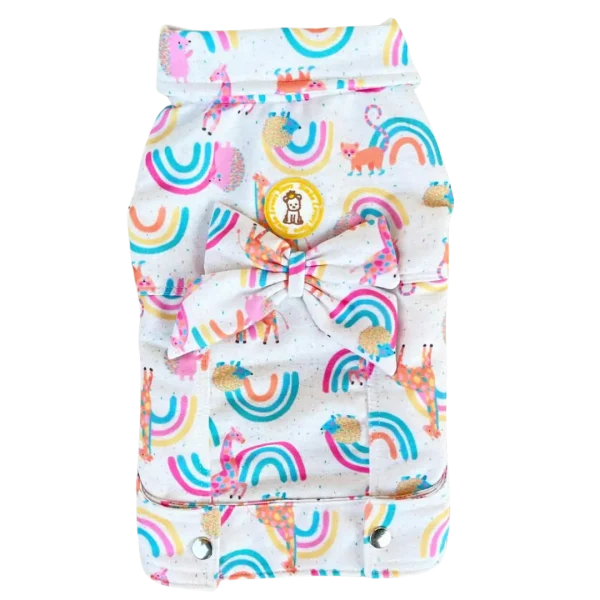 Jaqueta Moletom Arco Íris Bichinhos Fem