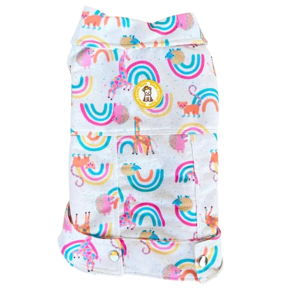 Jaqueta Moletom Arco Íris Bichinhos Masc