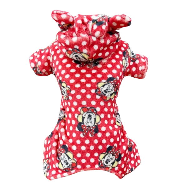Pijama Fleece Minnie Vermelha