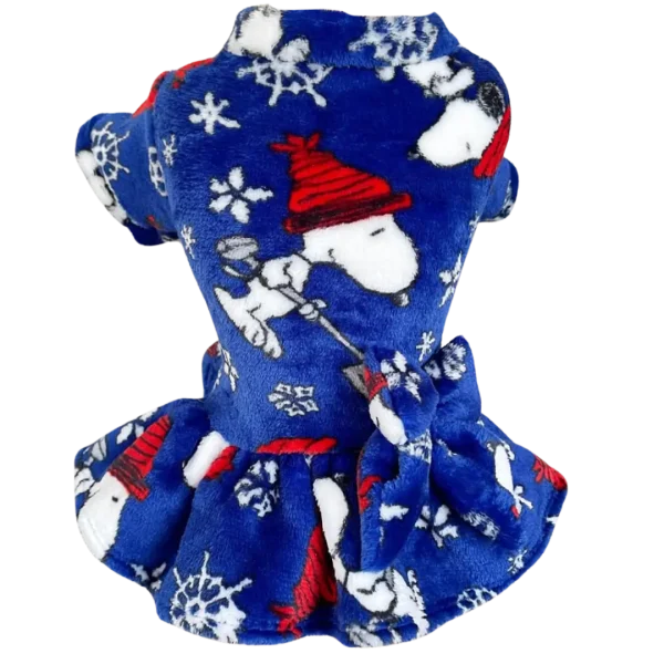 Vestido Fleece Snoopy Royal