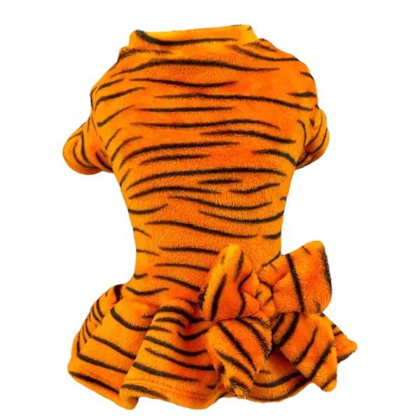 Vestido Fleece Tigre