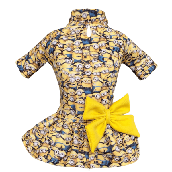 Vestido Moletom Minions