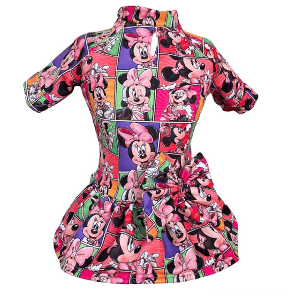 Vestido Moletom Minnie Quadrinhos