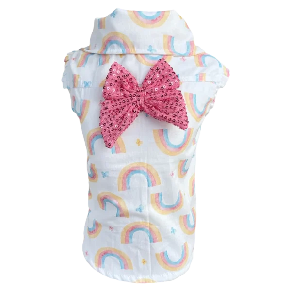 Camisa Regata Arco Íris Aquarela Fem