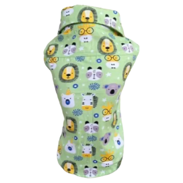 Camisa Regata Bichinhos Verde Claro Masc