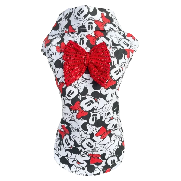 Camisa Regata Minnie Branca Fem