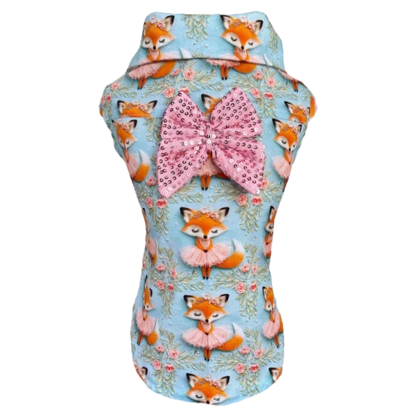 Camisa Regata Raposinha Azul Fem