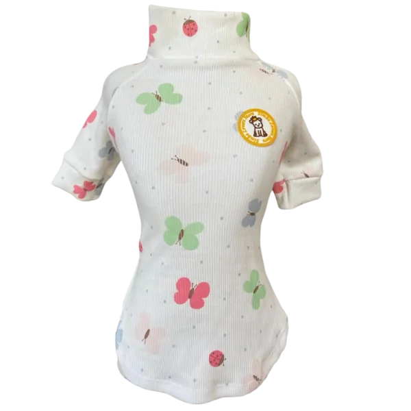 Camiseta Canelada Ribana Borboletas