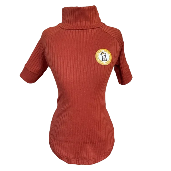 Camiseta Canelada Terracota