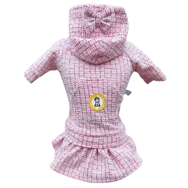 Conjunto Esporte Tweed Rosa Brilho