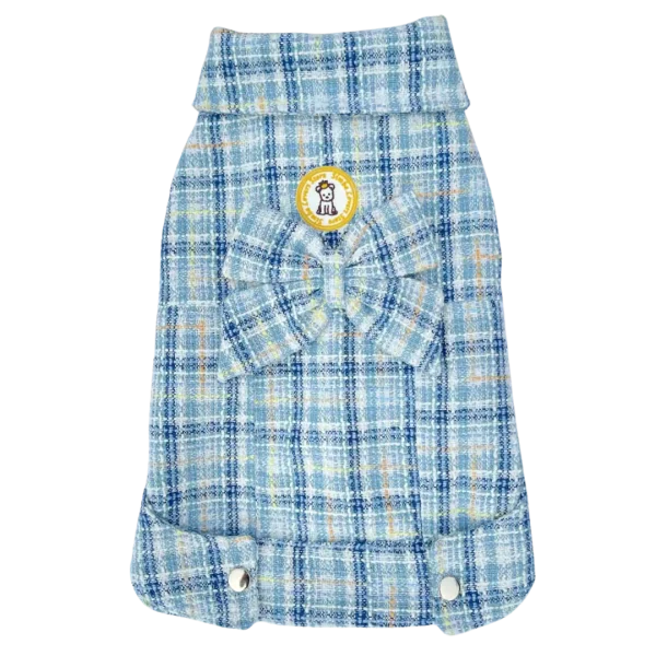 Jaqueta Tweed Azul Fem