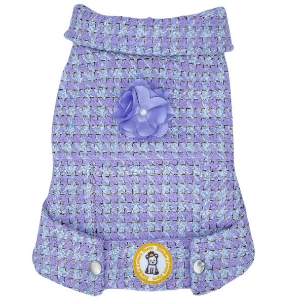 Jaqueta Tweed CROPPED Lilás Flor