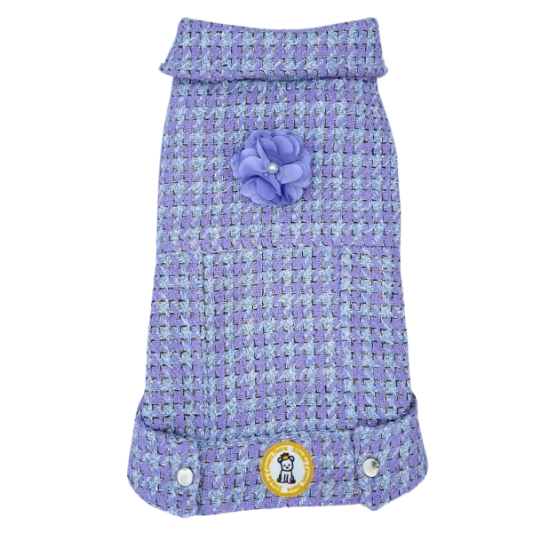 Jaqueta Tweed Lilás Flor