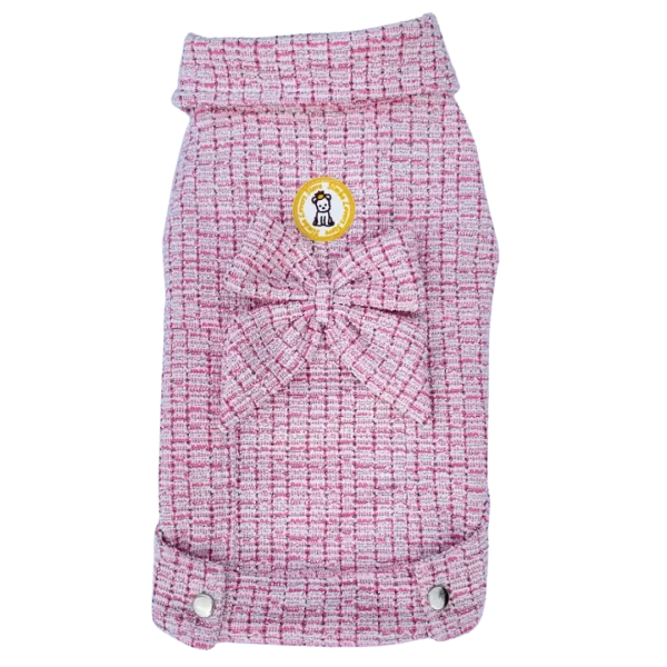 Jaqueta Tweed Rosa Brilho