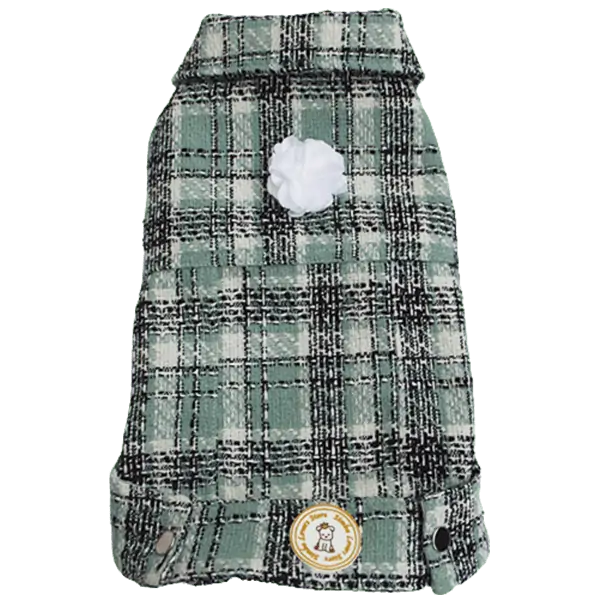 Jaqueta Tweed Verde Bebê