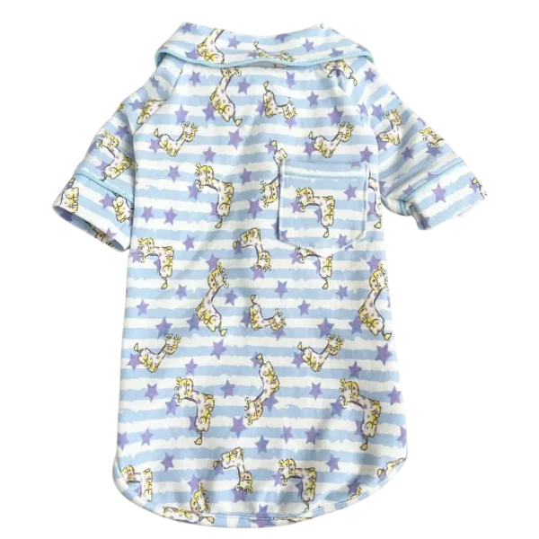 Pijama 2 Patas Girafa Listrada Azul