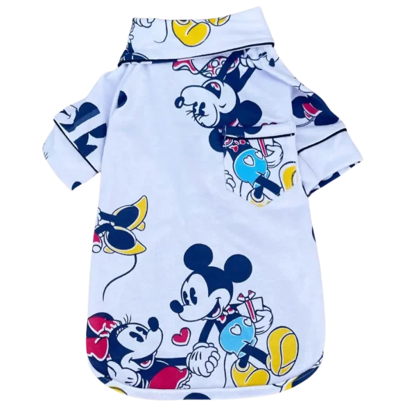 Pijama 2 Patas Mickey e Minnie Branco