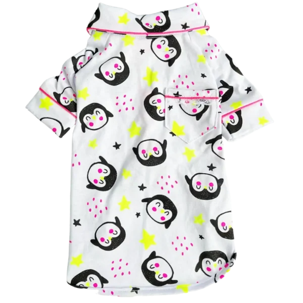 Pijama 2 Patas Pinguim Neon