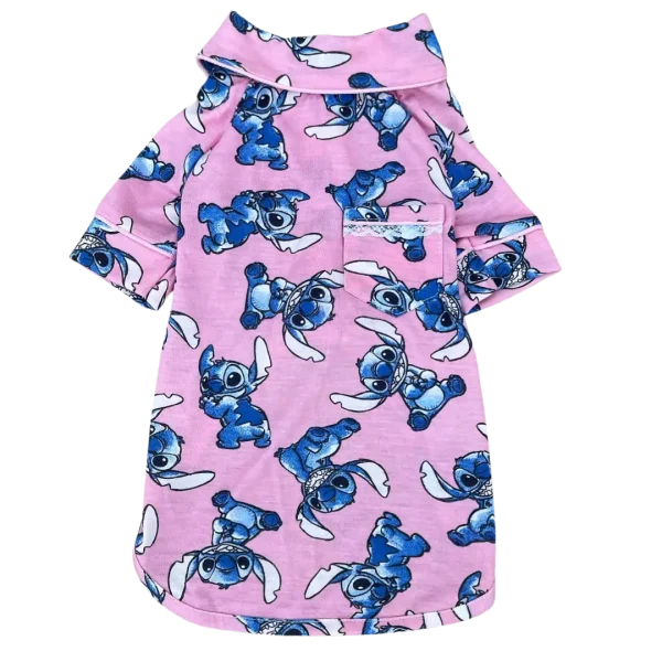 Pijama 2 Patas Stitch Rosa