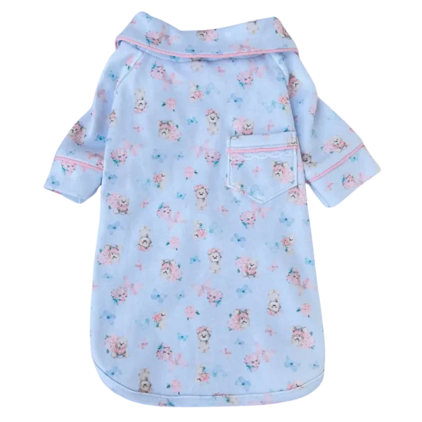 Pijama 2 Patas Ursinho Flores