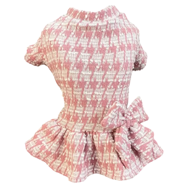 Vestido Tweed Rosa