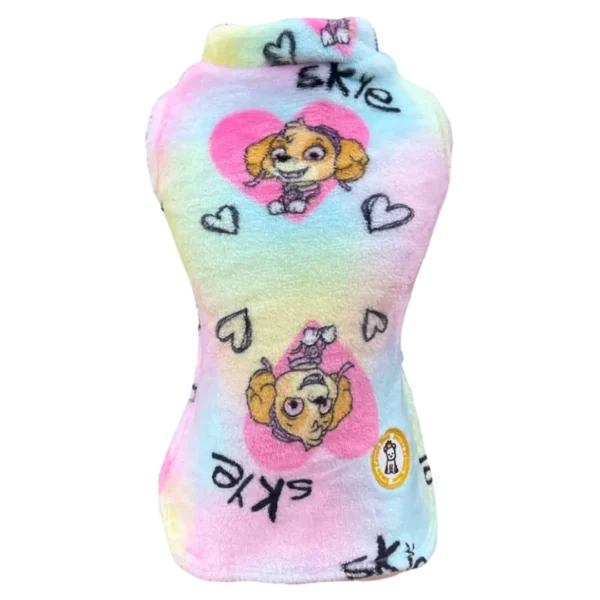 Colete Fleece Patrulha Canina Arco Íris