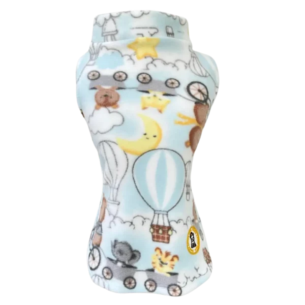 Colete Soft Bichinhos Balão Azul Bebê