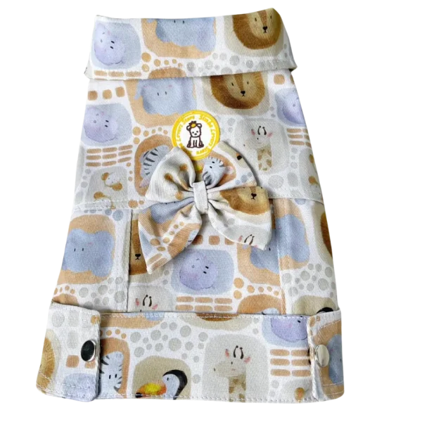 Jaqueta Cropped Bichinhos Marrom