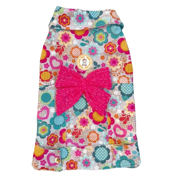 Jaqueta Flores Coloridas Fem