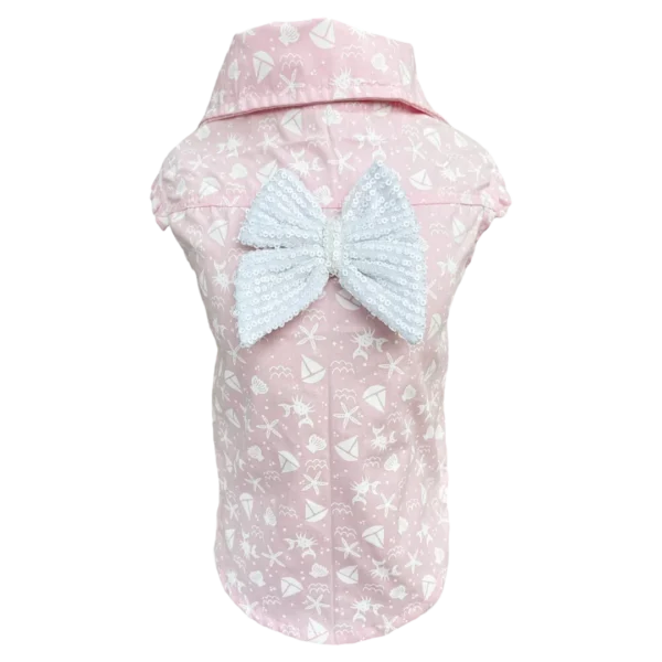 Camisa Regata Barquinho Rosa Fem