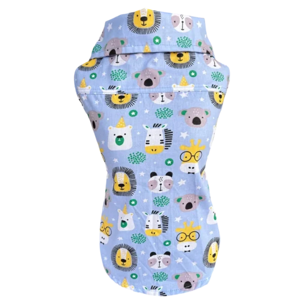 Camisa Regata Bichinhos Azul Masc