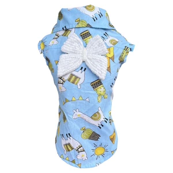 Camisa Regata Lhama Azul Fem