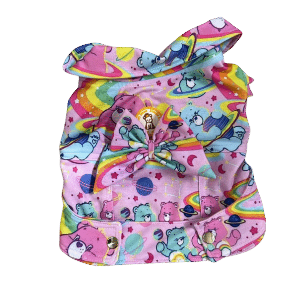 Jaqueta Cropped Moletom Ursinhos Carinhosos Rosa Fem