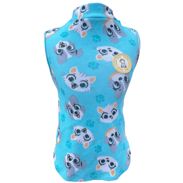 Regata Canelada Ribana Bichinhos Tiffany Masc