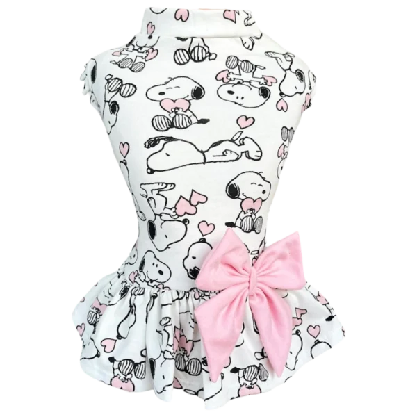 Vestido Snoopy Corações