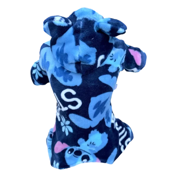 Pijama Fleece Stitch Azul Marinho