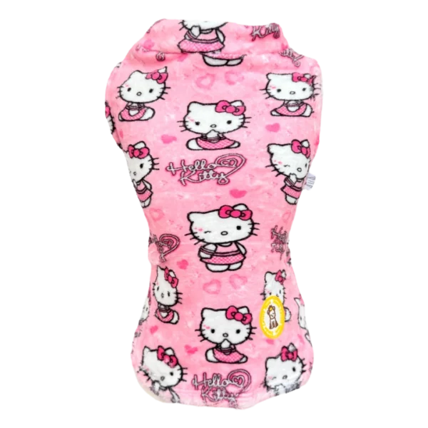 Colete Fleece Hello Kitty Coração Rosa