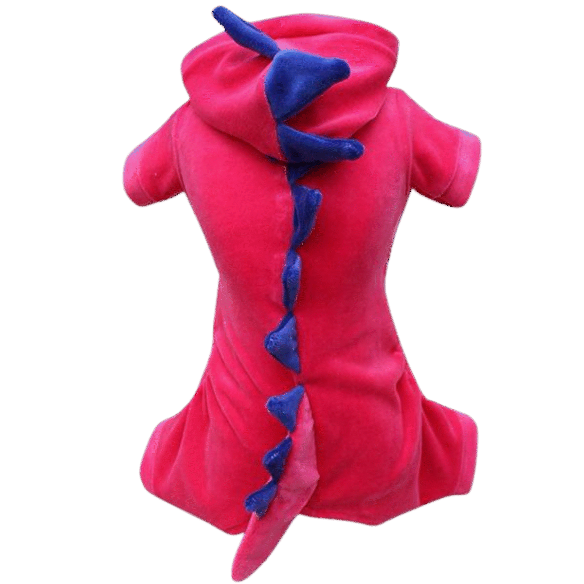 Pijama Plush Dino 4 Patas Rosa c/ Roxo - Imagem 1