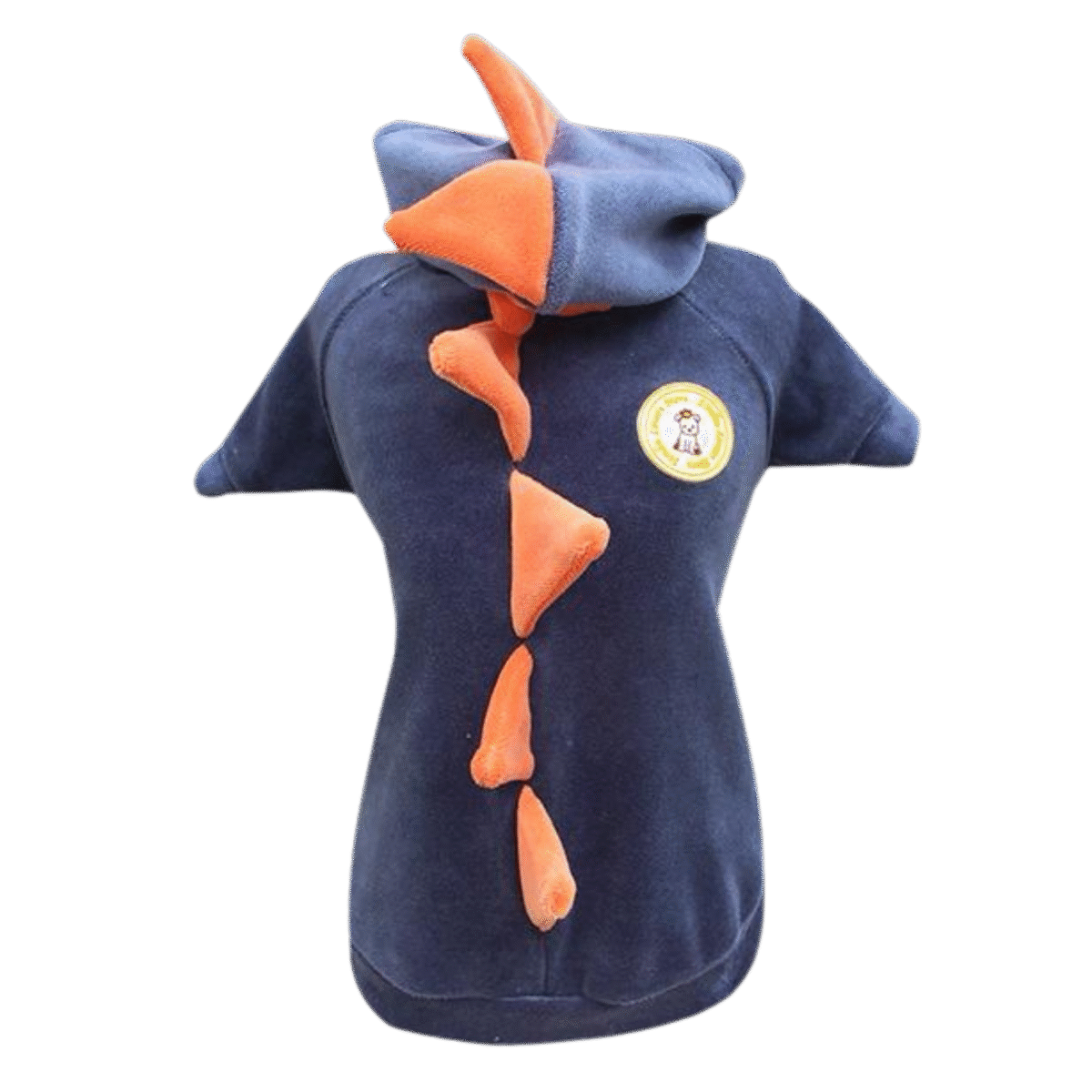 Moletom Plush Dino Azul c/ Laranja - Imagem 1