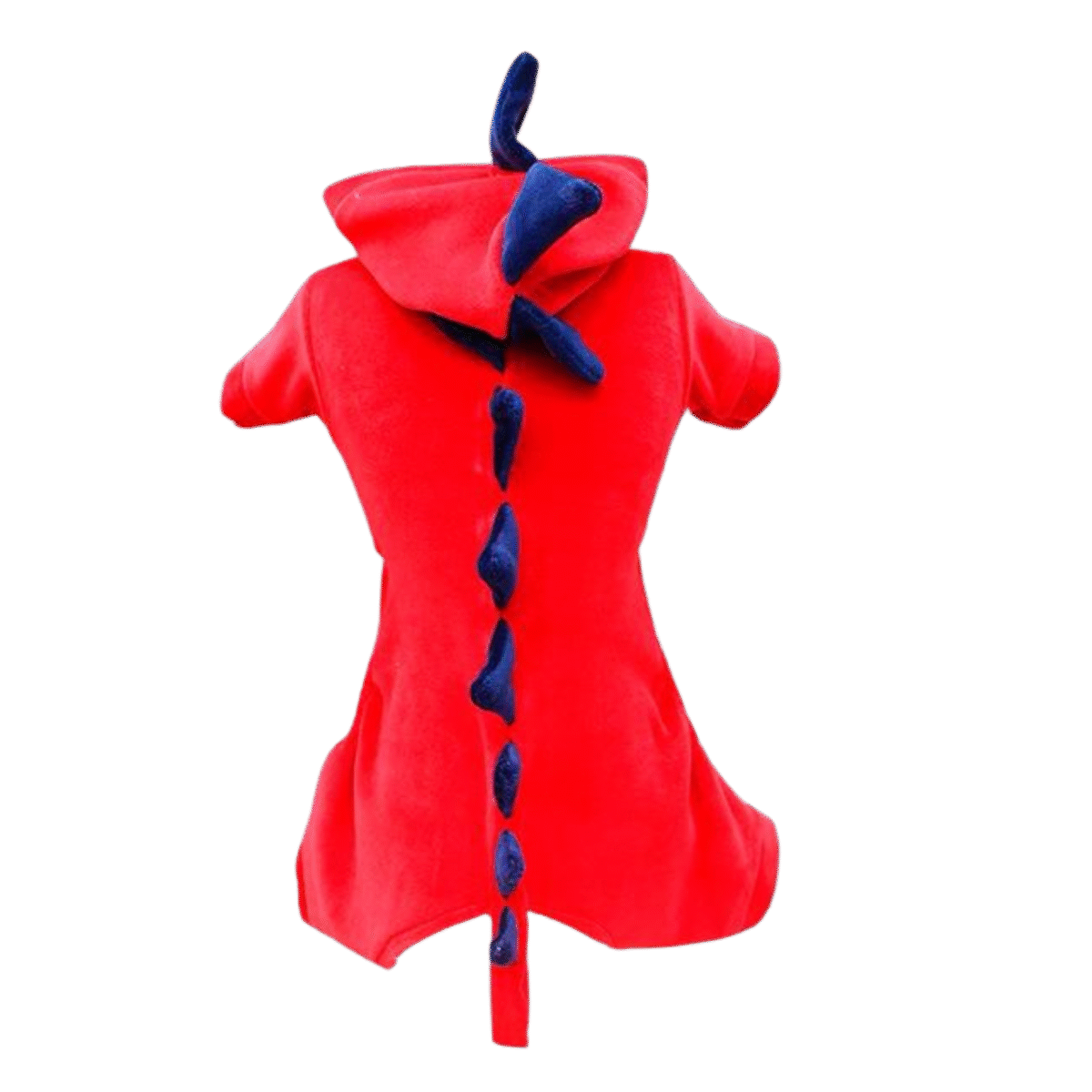 Pijama Plush Dino 4 Patas Vermelho c/ Marinho - Imagem 1