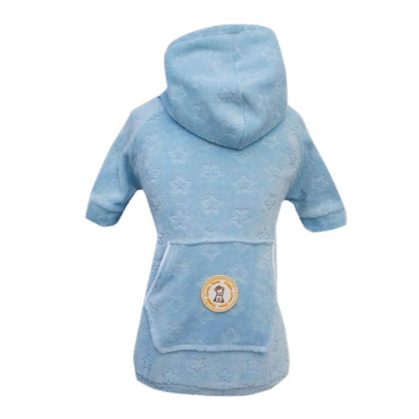 Moletom Plush Estrelas Azul Claro